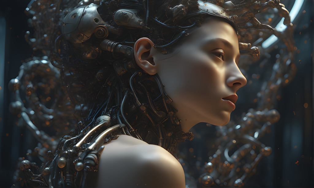 artificial intelligence human android - ai art by ermal alibali