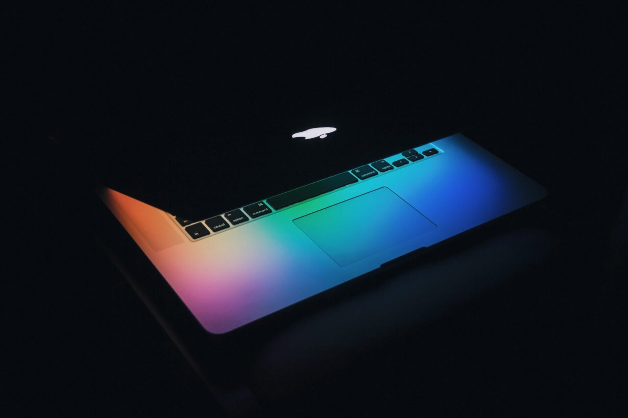 apple mac rainbow